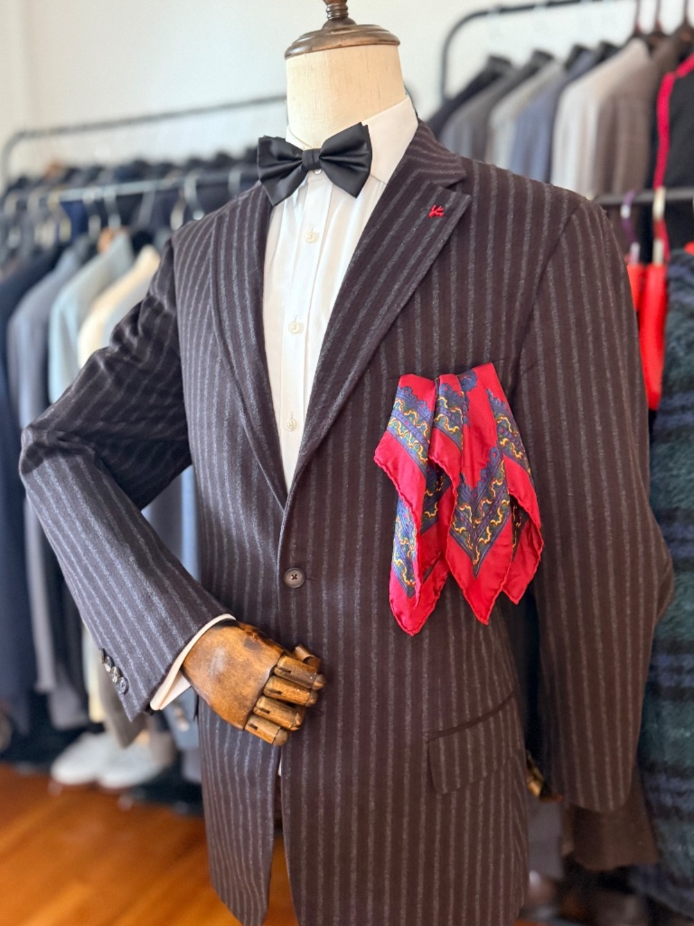 Ultra Rare Isaia Napoli Orylag/Cashgora Blend Brown Sport Coat 44l Us 54l It View 2